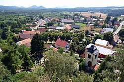 Jestřebí seen from the Jestřebí Castle