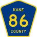 County Road 86 marker