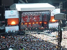 The London leg of Live Earth was held in Wembley Stadium