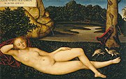 Reclining Nymph (1530–34) by Lucas Cranach the Elder