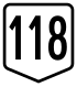 Route 118 shield