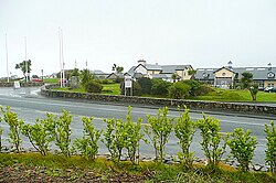 Hotel and coastal road at Furbo (Na Forbacha)