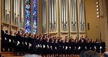 File: St. Olaf Choir singing in Boe Chapel