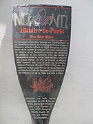 Panneau Histoire de Paris.