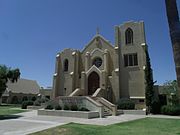 The Grace Lutheran Church was built in 1928 and is located at 1124 N. 3rd Street. It was added to the National Register of Historic Places in 1993, Reference number 93000835.
