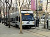 A train at Paseo de San Antonio station