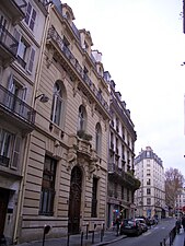 Hôtel Leblanc-Barbedienne dans la rue de Lancry.