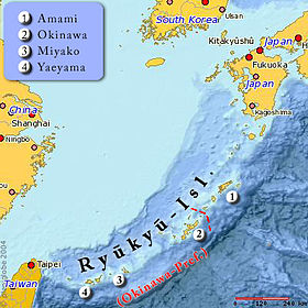 Localización en las islas Ryukyu (nº 4)