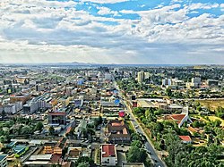 Skyline of Eldoret, facing west from atop Eldoret Daima Towers