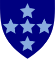 Southern Command Army Education Corps (second pattern) (Dark blue with light blue stars)