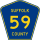 County Route 59 marker
