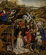 Robert Campin dit le « Maître de Flémalle », La Nativité, vers 1415-1430.