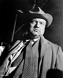 Welles as the sheriff in the 1958 film Touch of Evil