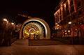 Stazione a valle di notte