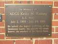The Kevin M. Kimsey plaque.