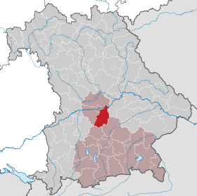 Landkreis Pfaffenhofen an der Ilms läge i Bayern