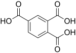 Struktur von 1,2,4-Benzoltricarbonsäure