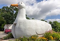 'The Big Duck', Long Island, New York: built on a duck farm, 1931