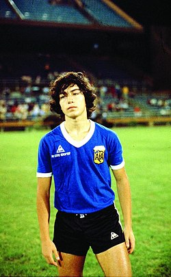 Carlos Tapia az argentin U20-as válogatott tagjaként 1981-ben