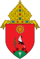 Le Messager sagittaire (Sagittarius serpentarius) ou Secrétaire. Roman Catholic Diocese of Dumaguete (en).