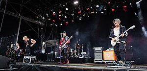 Coldrain performing at Rock am Ring in 2019. Members (L–R): Sugi, Masato, RxYxO, Katsuma, and Y.K.C.