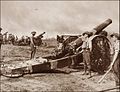 howitzers of Australian 54th Siege Artillery Battery, Western Front, 1917