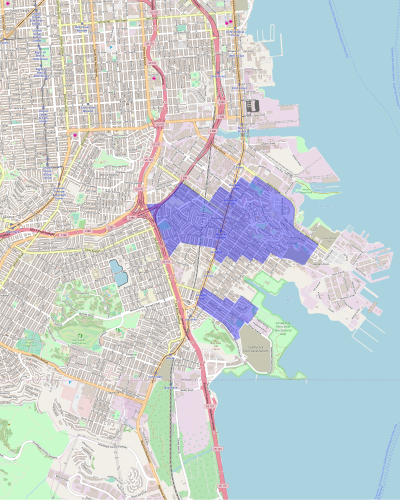 Mliu92/sandbox/Hunters Point Riot is located in Bayview-Hunters Point