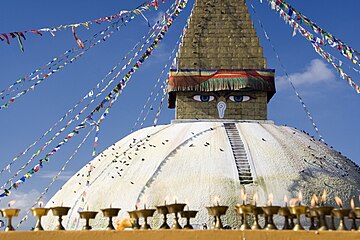 Estupa Bodnath, em Catmandu, Nepal