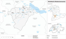 Distretto di Niedersimmental – Mappa