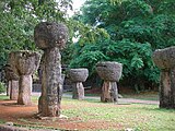 Haligi pillars from the Latte period of Guam. These served as supports for raised buildings.