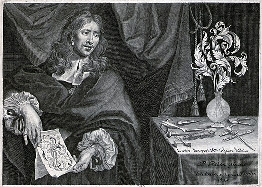 Louis Roupert, Master Goldsmith at Metz, engraved 1668 by Louis Cossin [Wikidata] after a painting by Pierre Rabon
