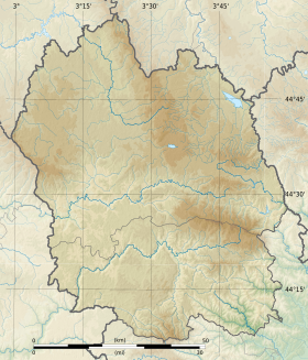 Voir sur la carte topographique de la Lozère