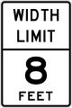 R12-9T Width limit 8 feet