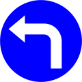 24f) — Turn left ahead