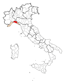 Localisation de Province de Gênes