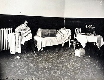 Patients avec tonneaux d'air chaud.