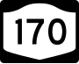 New York State Route 170 marker