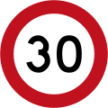 30 km/h speed limit