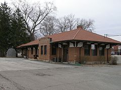New York Central Passenger Depot, Chesterton, Indiana (trackside)