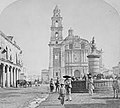 Plaza de Santo Domingo in a photo of 1873