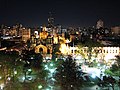 La Catedral, el Cabildo y la Plaza San Martín de noche, año 2007.