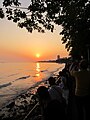 El Muelle Largo de Tamsui al atardecer.