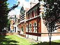 West Ham Technical Institute and the Passmore Edwards Museum, West Ham, London, 1900. Now used as the University of East London and its student union respectively. Passmore Edwards opened the college in 1900, which he described as the `People's University'