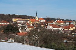 Vlachovo Březí seen from the southwest