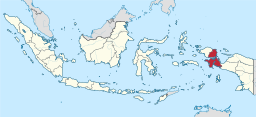 Provinsens läge i Indonesien.