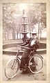 Woman with Bicycle 1890s