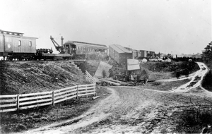 The train wreck pictured in 1891.