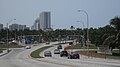 Entrance to Haulover Park northward on Collins Avenue