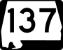 State Route 137 marker