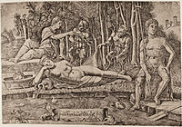 The Metamorphosis of Amymone, engraving